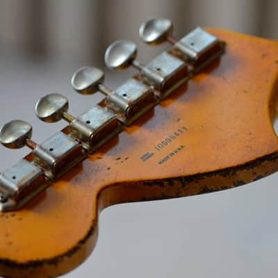 American Fender Stratocaster Heavy Relic Nitro Sunburst HSS CS Texas Specials image 24