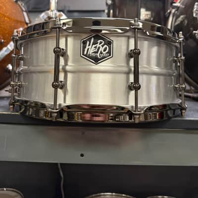Hero Drum Works Aluminum 14x5.5” Snare Drum image 1