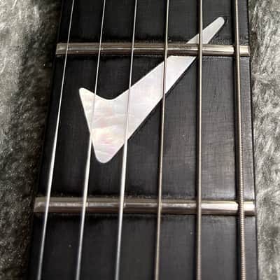 Hamer USA CHAPARRAL ELITE BOOMERANG EBONY RARE MARBLE FINISH GERMAN SCHALLER FLOYD 1990 - Marble rare image 7