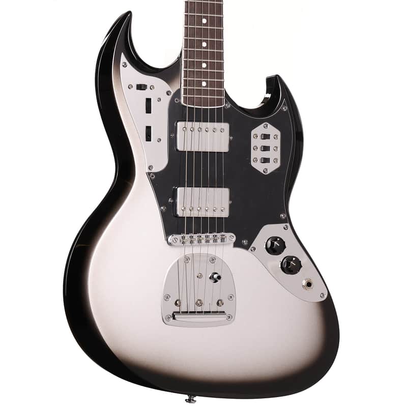 Woodrite Guitars Switchblade HT Guitar Aged Silverburst image 1