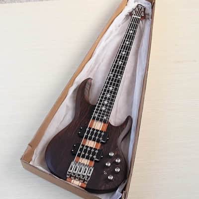 Custom 5 String Bass, Solid Wenge Wood Body, Maple Neck Through image 1