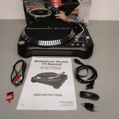 American Audio TT-RECORD Belt-Drive Turntable w/ MP3 Recorder | Reverb