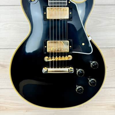 Gibson Custom 1957 Les Paul Custom Reissue VOS Electric Guitar - Ebony 2 Pickup image 1