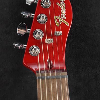 Mint Fender Jim Adkins JA-90 Telecaster Thinline Crimson Red Transparent image 7