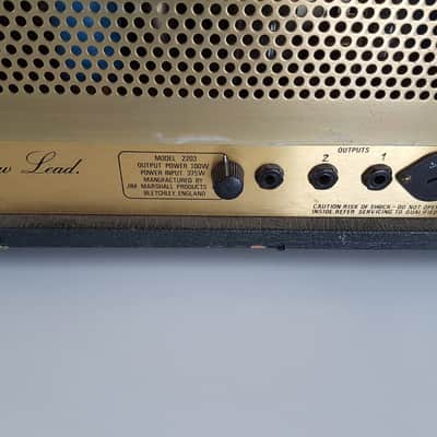 Marshall JCM 800 Lead Series Model 2203 100-Watt Master Volume Head 1984 Black image 17