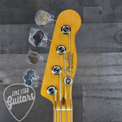 Mint Fender 75th Anniversary American Vintage II 1951 Precision Bass - Butterscotch Blonde with Hardshell Case image 5