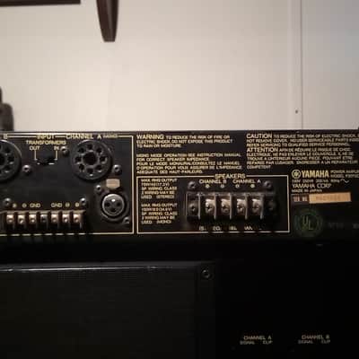 Yamaha power amp P- 2075-C Late 70s early 80s - Black metal image 2