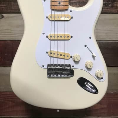Squier MIJ Standard Stratocaster Maple Fretboard Arctic White 1980s image 7