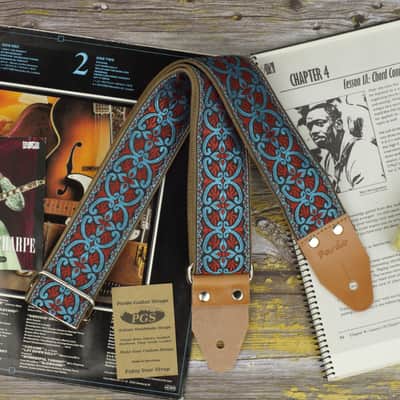 Pardo retro guitar strap model Celtic, backing suede Bild 2