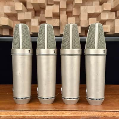 Vintage Neumann U87 Condenser Microphone Matched Quartet! Sequential SNs! 1971 U 87 With Swivel Mounts. Rare! image 7