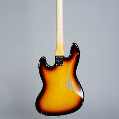 Fender Custom Shop 1962 Jazz Bass Relic 2023 - Three Tone Sunburst image 8