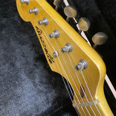 Left Handed Lefty Stratocaster Buzzcaster StratBuzz 2024 - Aged Cream Musikraft MJT image 10