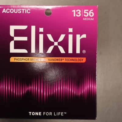 Elixir Acoustic Phosphor Bronze Nanoweb Medium 13-17-26-35-45-56 image 1
