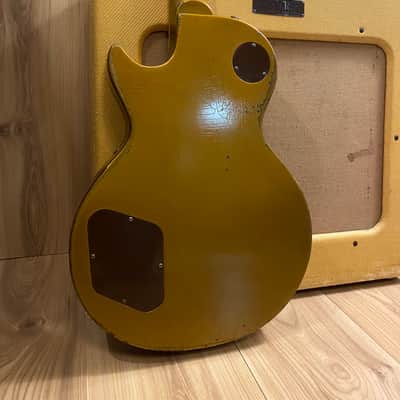 Exceptional good Gibson Les Paul Standard 1954 - All gold 100% Original image 10
