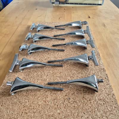 Sonor Phonic Bassdrum Claws and Screws ~1980 - Chrome image 7