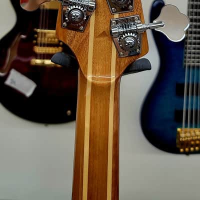 AIO Wolf JB5 5 String Jazz Bass - Ebony New Model w/ Humbucker PU GS-001 image 14