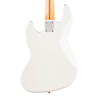 Used Fender Player II Jazz Bass - Polar White w/Maple FB image 7
