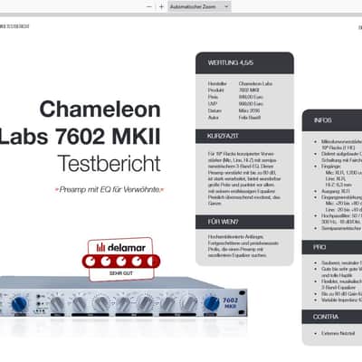 Chameleon Labs 7602 MKII Microphone Preamp image 4