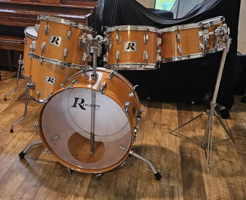 Rogers XP8 8/12/13/14/16/18/24 Maple Drum Kit Set in Natural Gloss image 1