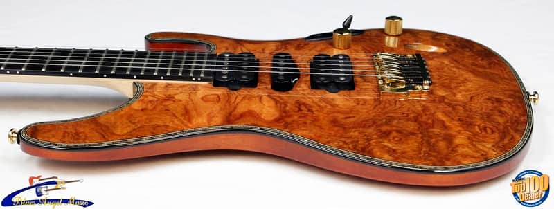 Ibanez Iron Label S Series SIX70FDBG Electric Guitar, Bubinga Top
