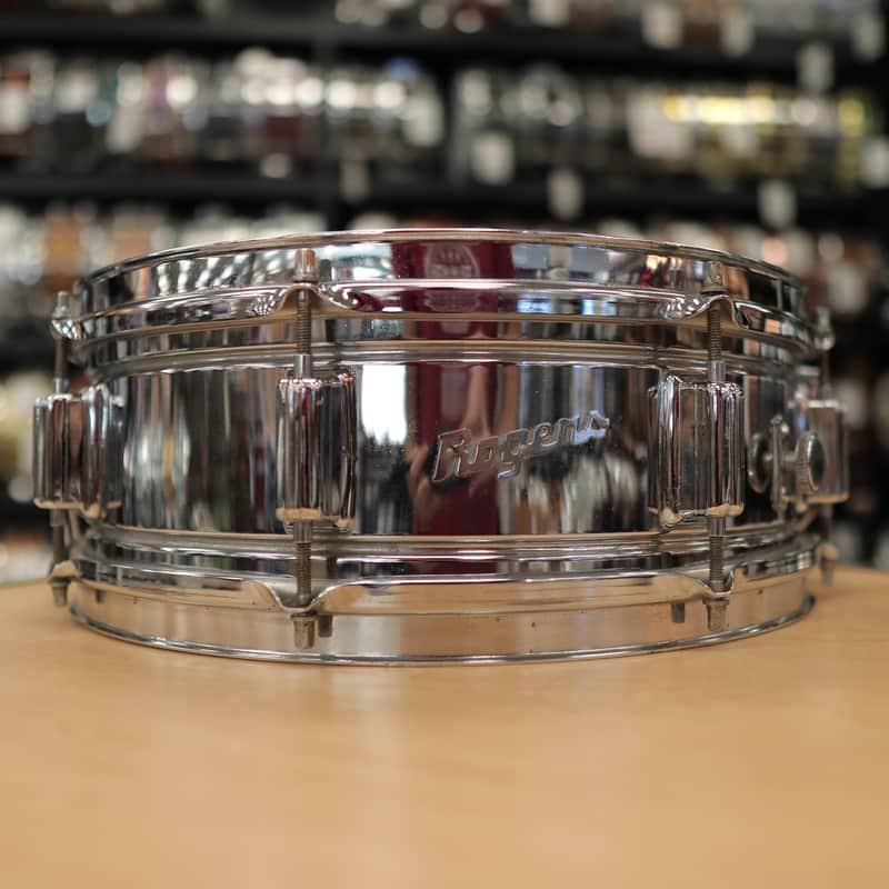 Vintage Rogers 5x14" Fullerton Era Powertone Chrome over Brass Snare Drum image 1