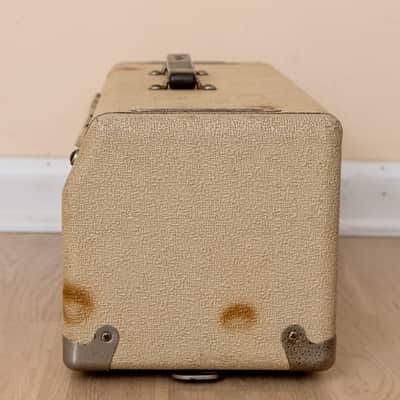 1961 Fender Tremolux Blonde Brown Panel Piggyback Tube Amp Head 6G9 Circuit w/ EL84 (6BQ5) image 6