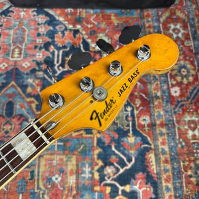 Fender USA Jazz Bass Ash Nitro Refinish DiMarzio PAF Pickups Hard Case - 1979 image 2