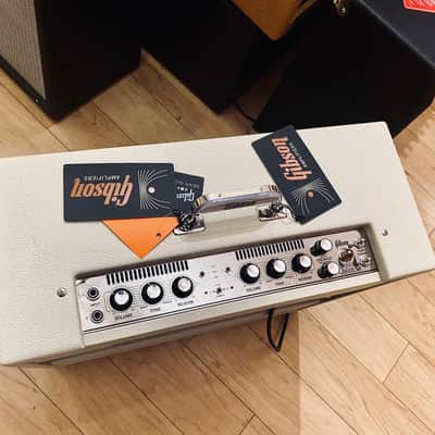 Gibson Dual Falcon 20 - Cream Bronco Vinyl with Oxblood Grille image 5
