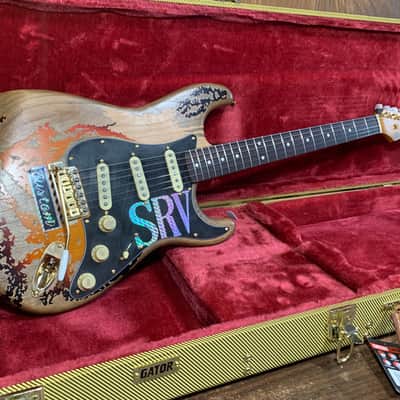 SRV Number One #1 Relic Strat Replica - Custom Licensed & Hand-crafted w/ FREE Gator Hard Case image 4