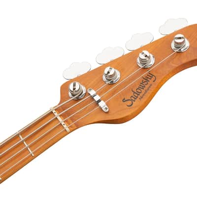 Sadowsky MetroExpress 24-Fret Modern Bass, Roasted Maple Fingerboard, 4-String - Solid Olympic White High Polish image 10