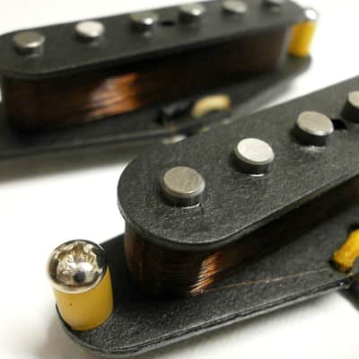 Q pickups HAND WOUND Stratocaster Strat SET Big Tone Dipper Mid Scooped Mayer image 3