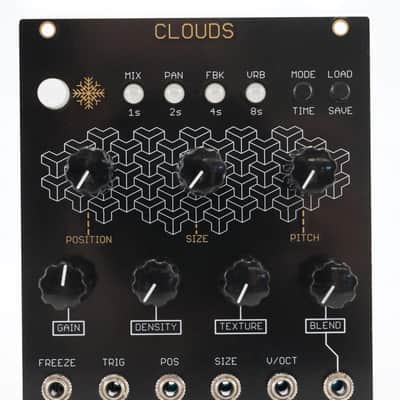 Mutable Instruments Clouds Oscillosaurus Panel Black/Gold Eurorack Module #52406 image 3