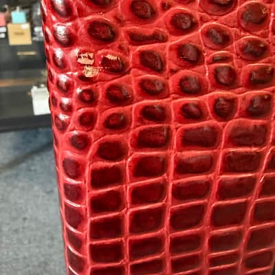Mesa Boogie 4x12 4FB Oversized Recto Cabinet- Custom Red Crocodile Tolex 2007 - w/cover + casters image 12