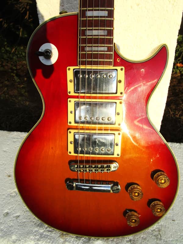 Fresher Les Paul Copy Guitar, 1970's, Japan, 3 Pu's, Gibson Style