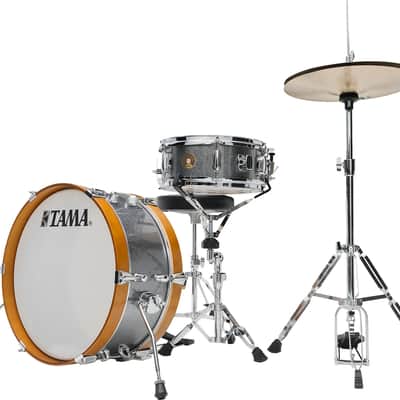 Tama LJK28S Club-Jam Mini 2-Piece Acoustic Drum Shell Pack, Galaxy Silver image 2