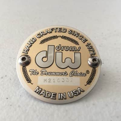 Drum Workshop  Gold Badge with Serial number DW image 1