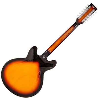 SPECIAL OFFER!! Vintage VSA500 ReIssued 12-String Semi Acoustic Guitar ~ Sunburst image 2