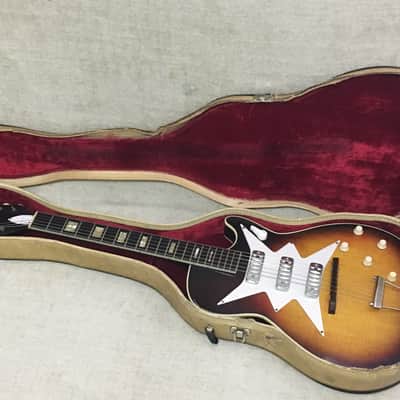 Airline 7209 Harmony Stratotone Roy Smeck 3 Dearmond Pickup 1960 Vintage Sunburst image 4