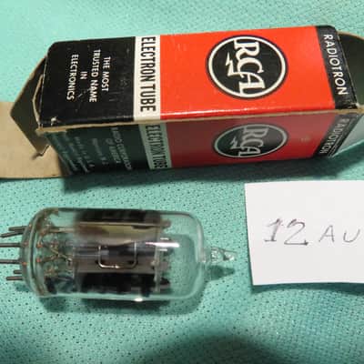 vintage RCA tube 12au7 w/ box for fender marshall gibson tube amps image 7