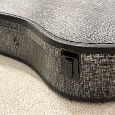 Vintage 1960’s Silver Black Faux Tweed Offset Guitar Case Harmony Silvertone Kay Supro Airline image 12