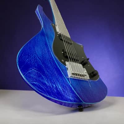 Rick Toone Spearfish "Blueprint" 2025 w/tremolo- Custom Blueprint Stain image 3