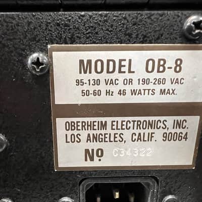 Oberheim OB-8 61-Key 8-Voice Synthesizer 1983 - Blue with Wood Sides image 15