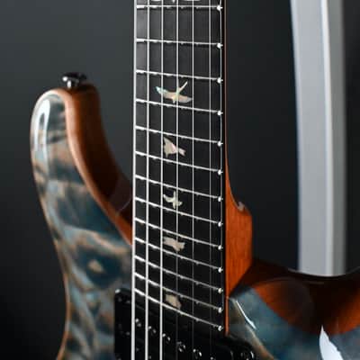 PRS Custom 24 Artist Grade One-Piece Quilt Indigo #899 image 8