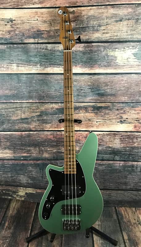 Reverend Left Handed Mercalli 4 Electric Bass - Metallic Alpine image 1