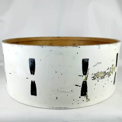 Ludwig 10x26" Bass Drum Shell WMP White Marine Pearl Feb 22 1962 Marching Parade image 4