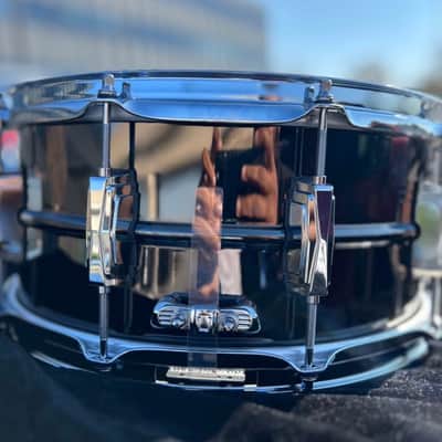 Ludwig LB417 Black Beauty 6.5x14" 10-Lug Brass Snare Drum 1994 - Present - Black Nickel-Plated image 2