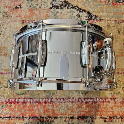 Gretsch Brooklyn 14x6.5" Chrome Over Brass Snare - 1.2 MM Brass Shell image 6
