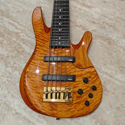 Yamaha TRB-JP2 John Patitucci Signature 6-String Bass 2010s - Transparent Amber image 3