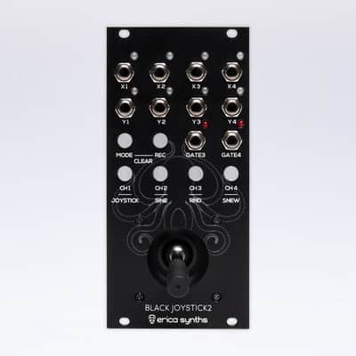 Black Joystick2 by Erica Synths - 4 channel recordable Joystick controller image 1