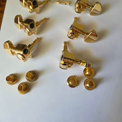 Grover Rotomatic 3 x 3 sealed tuners 2010 - Gold image 3